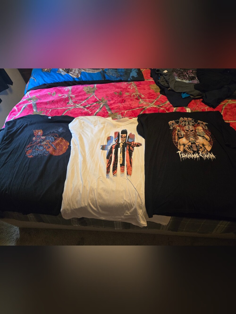 Professional Wrestling Shirts Hangman Page AEW Lof of 3